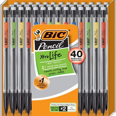 BIC Xtra-Life Mechanical Pencil, 40-Count – Only $6.63!