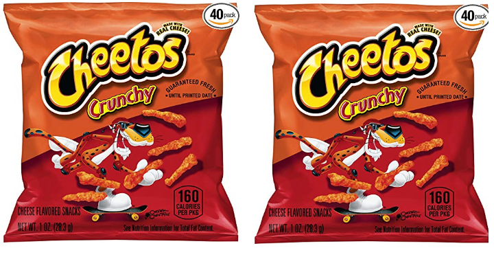 Cheetos Crunchy Cheese Flavored Snacks, 1 Ounce (Pack of 40) Only $7.64 Shipped!