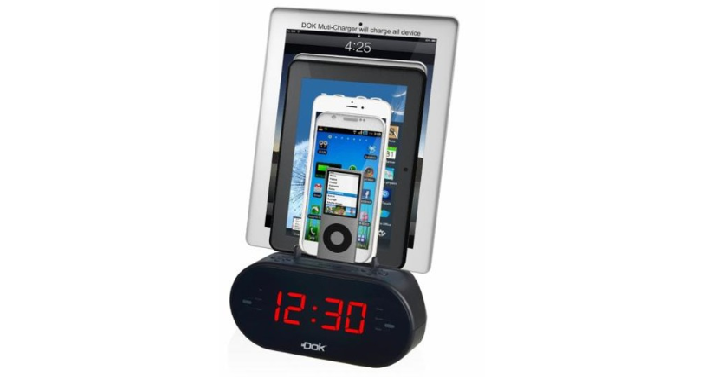 Easy Dok Alarm Clock with Universal Smart Phone Cradle Only $15.99 Shipped!