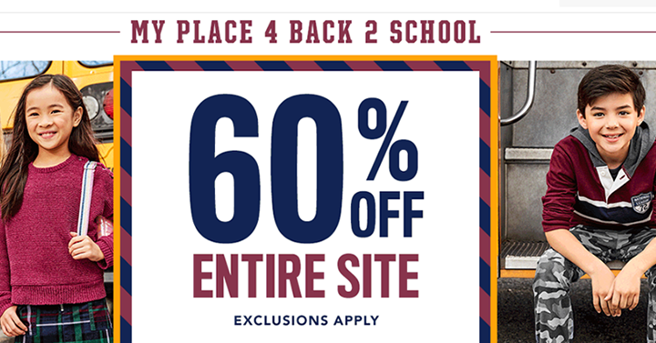 The Children’s Place: Take 60% off Entire Site! Back to School! Basic Denim Just $7.80! PLUS FREE Shipping!