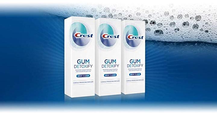 Crest Toothpaste Gum Detoxify Deep Clean, 4.1oz (Pack of 3) – Only $11.99!