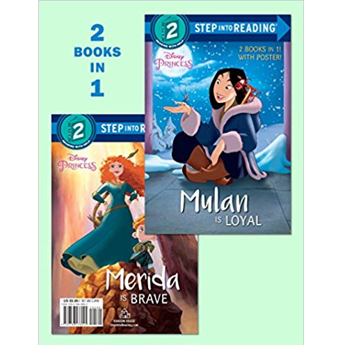 Mulan Is Loyal & Merida Is Brave Disney Princess Books Only $1.78!