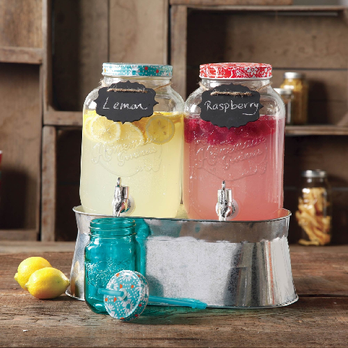 The Pioneer Woman Simple Homemade Goodness Drink Dispenser Set with Ice Bucket Only $21.99!