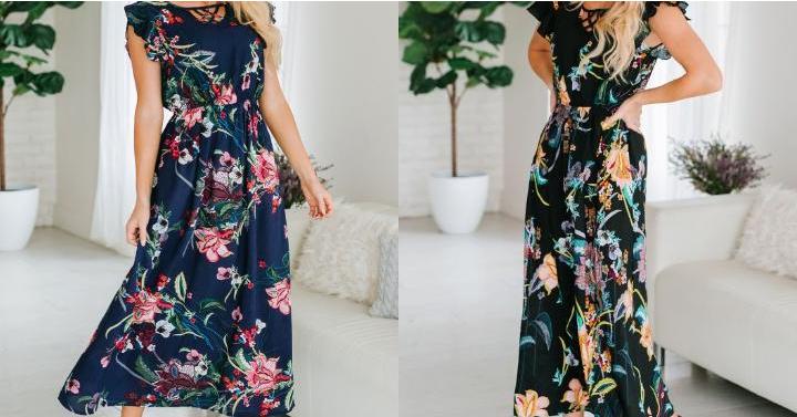 Floral Criss Cross Dress – Only $18.99!
