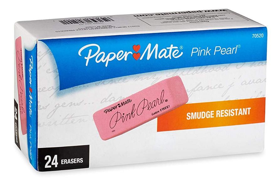 Paper Mate Pink Pearl Erasers, 24 Count – Only $6.09!