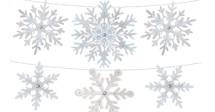 Martha Stewart Die Cut Paper Snowflake Garland & Happy Holiday Banner Start at Only $1.59!