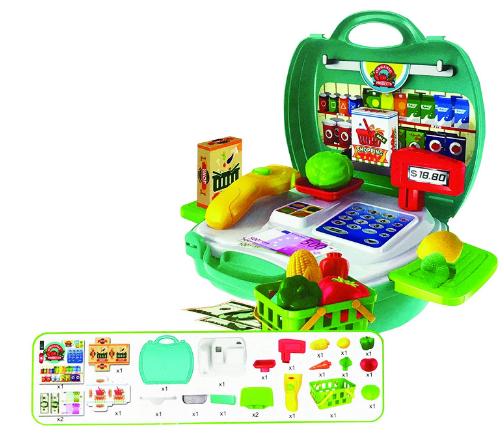 Master Toys 23-Piece Supermarket Play Set with Carry Case – Only $9.87!