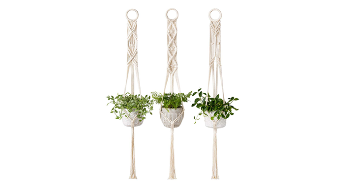 Macrame Plant Hanger Set of 3 – Just $13.99!