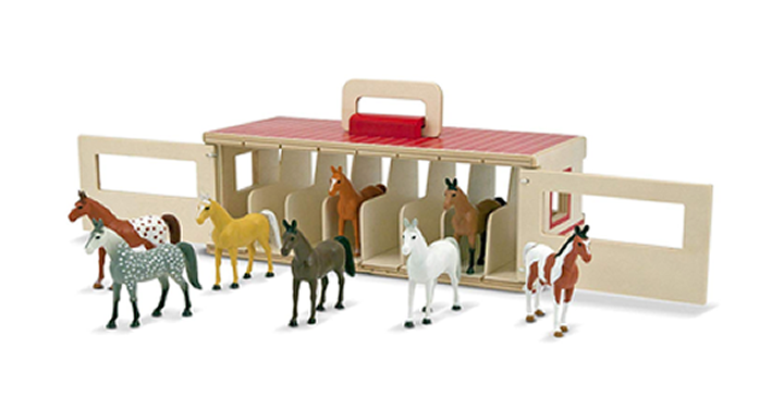 PRIME DAY DEALS!!! Melissa & Doug Take-Along Show-Horse Stable Play Set – Just $17.00!