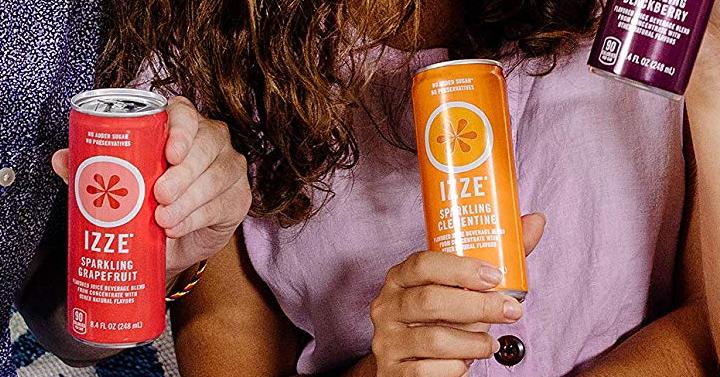 IZZE Sparkling Juice, 4 Flavor Variety Pack, 24 Count Just $9.14!