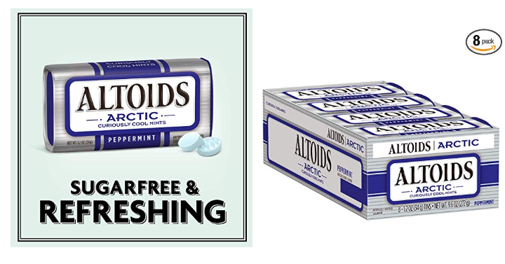 ALTOIDS Arctic Peppermint Mints, 1.2-Ounce Tin (Pack of 8) Only $6.83 Shipped!