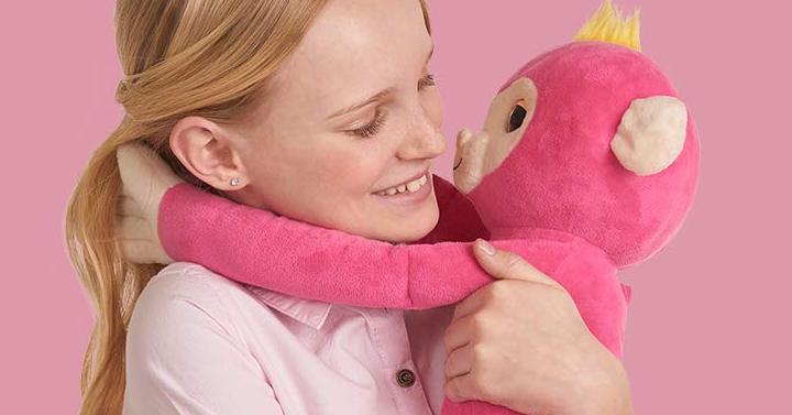 Fingerlings HUGS Interactive Plush Baby Monkey Pet (Pink) – Only $9.49!