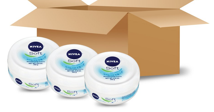 NIVEA Soft Moisturizing Creme (Pack of 3) Only $9.24 Shipped! (That’s $3.08 Per Bottle)