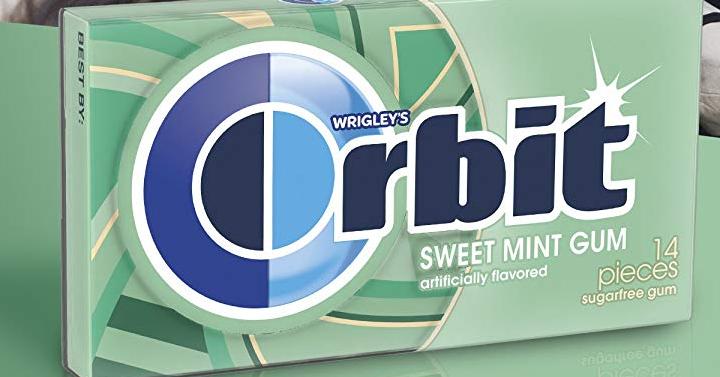 ORBIT Sweet Mint Sugarfree Gum, 14 Pieces (20 Packs) – Only $9.99!