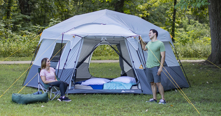 Ozark Trail 17′ x 15′ Person Instant Hexagon Cabin Tent (Sleeps 11) Only $110.00 Shipped!