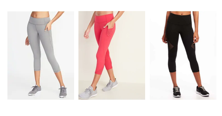 Old Navy: Womens & Girls Compression Crops Only $10 Each! Today Only!