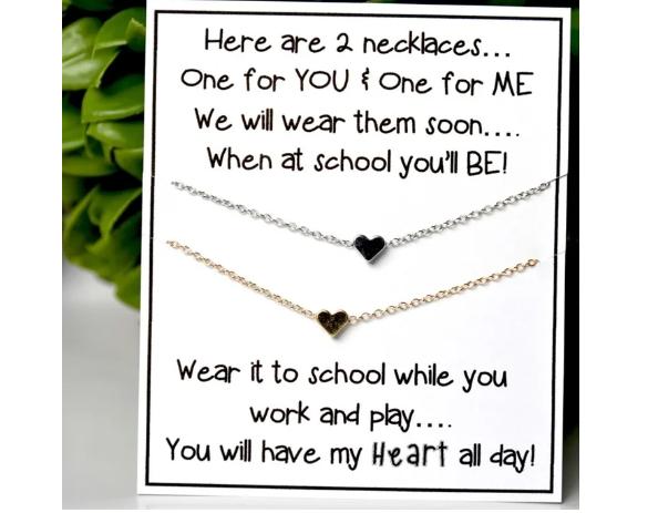 Back to School Heart Necklaces – Only $4.99!