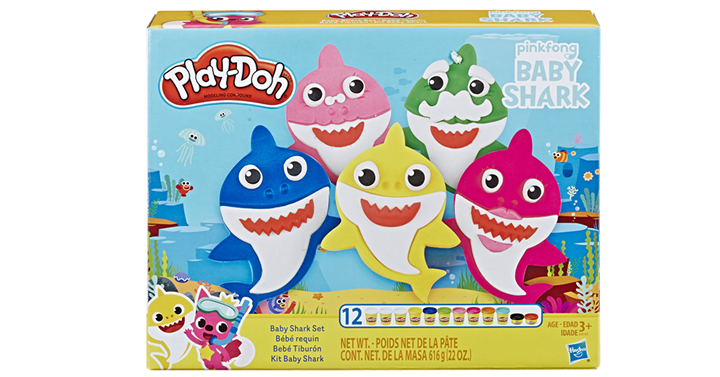 Shark Week! Play-Doh Baby Shark Set with 12 Play-Doh Cans and 21 Tools – Just $14.97!