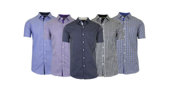 Men’s Short Sleeve Slim-Fit Dress Shirts (2 Pack) Only $24.99 Shipped! That’s Only $12.50 Each!