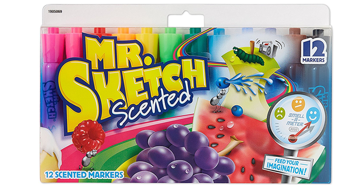Mr. Sketch Assorted Scent Chisel Tip Markers, 12 Pack – Just $4.95!