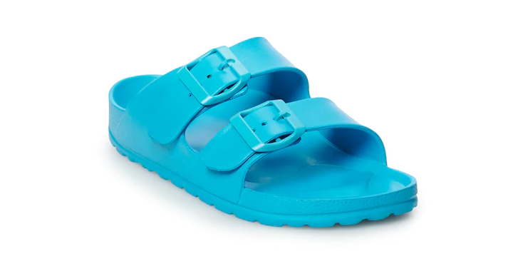 ENDS TONIGHT! Kohl’s FLASH SALE! Take 20% Off! Stack Codes with 25% Off Summer! SO Teaberry Women’s Slide Sandals – Just $5.99!