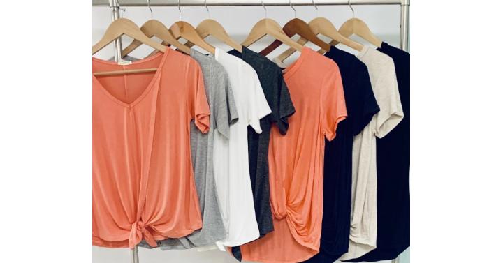 Summer Knotted Tops – Only $9.99!