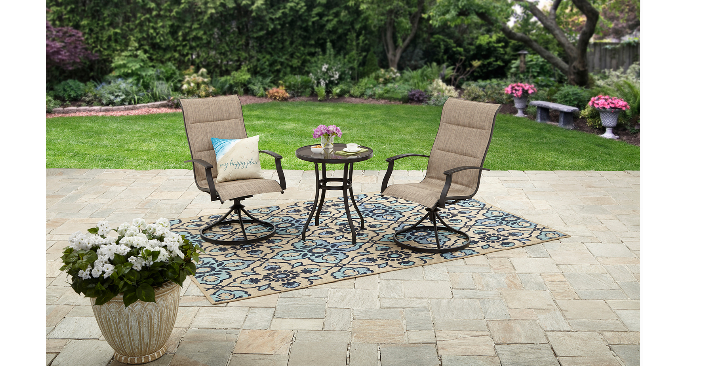 Mainstays Highland Knolls 3-Piece Outdoor Bistro Set Only $135 Shipped! (Reg. $230)