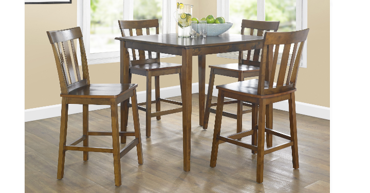 Mainstays 5-Piece Mission Counter-Height Dining Set Only $121 Shipped! (Reg. $250)