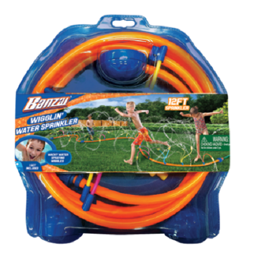 Banzai Wigglin Sprinkler – 12 Foot Long Kids Sprinkler Only $8.50!