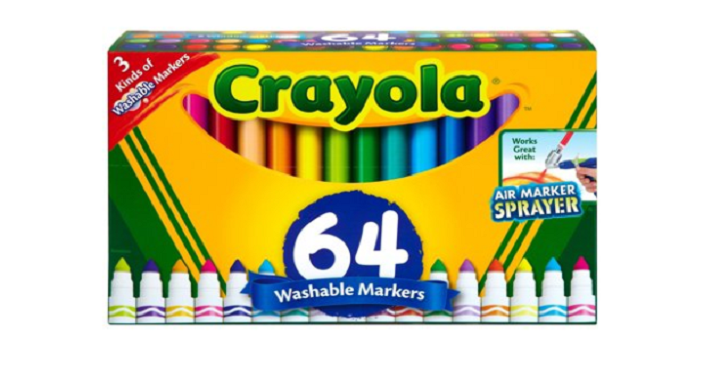 Crayola Washable Marker Set – 64 Count Only $13.97! (Reg. $20)