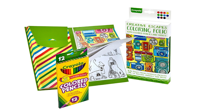 Crayola Creative Escapes Coloring Folio w/ Pencils Only $7.17! (Reg. $15)