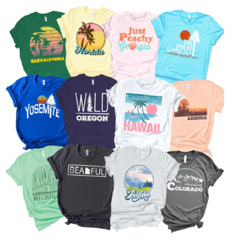 Iconic State Tees | 50 States for Only $14.99! (Reg. $29.95)