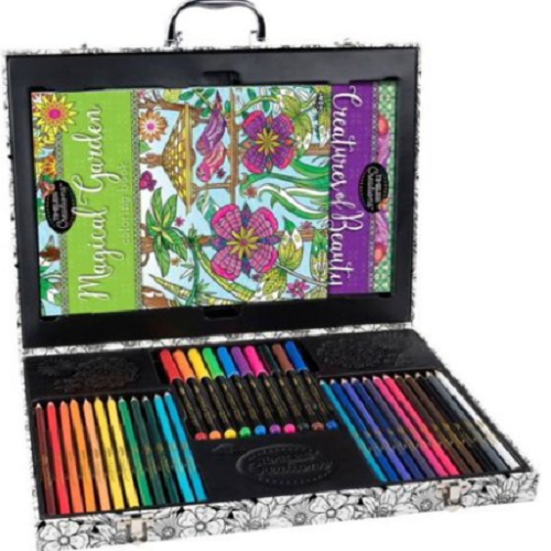 Timeless Creations Premium Art of Coloring Custom Adult Coloring Case Only $9.97! (Reg. $20)