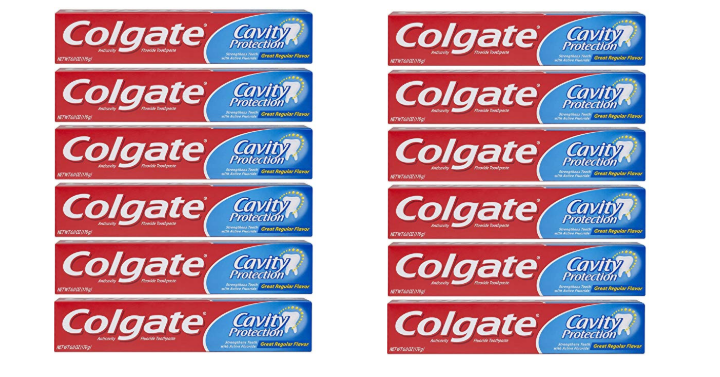 Colgate Cavity Protection Toothpaste with Fluoride (6 Pack) Only $7.52 Shipped! That’s Only $1.25 Each!