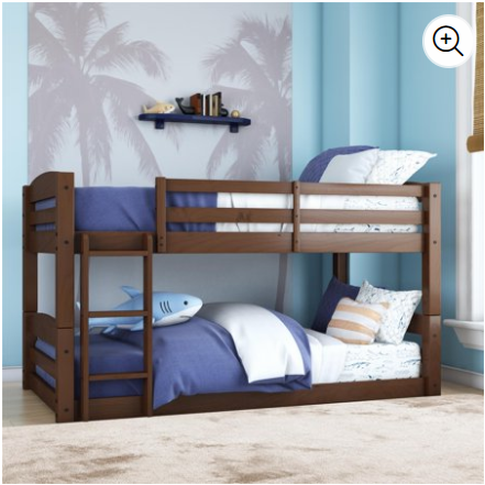 Better Homes and Gardens Tristan Twin Floor Bunk Bed Only $249.00 Shipped!