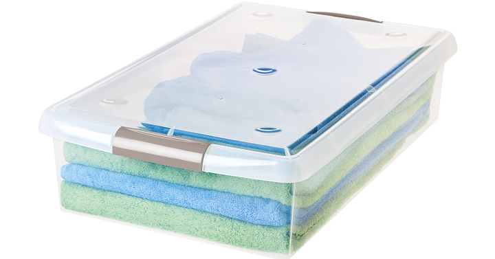 40 Quart Underbed Store and Slide Storage Box Only $17.69!