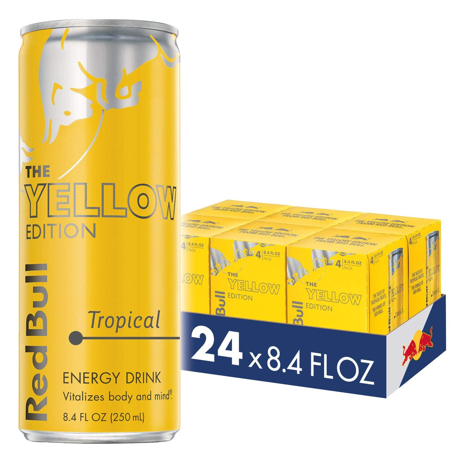 Red Bull Energy Drink (Tropical) 24 Pack Yellow Edition Only $24.46 Shipped!