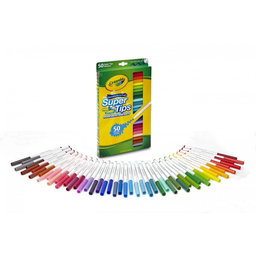 Crayola Super Tips Washable Markers, 50 Count—$6.97!