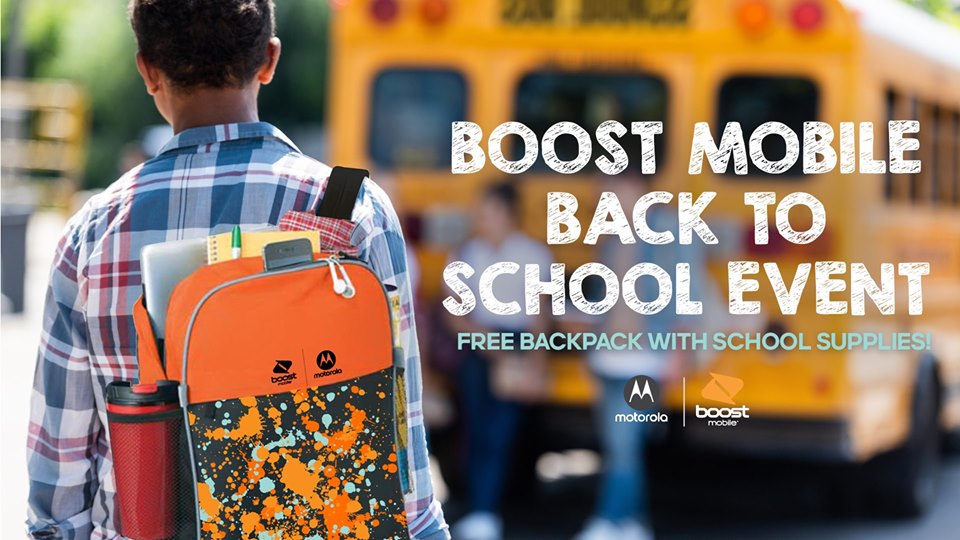 FREE Backpacks and School Supplies at Boost Mobile!