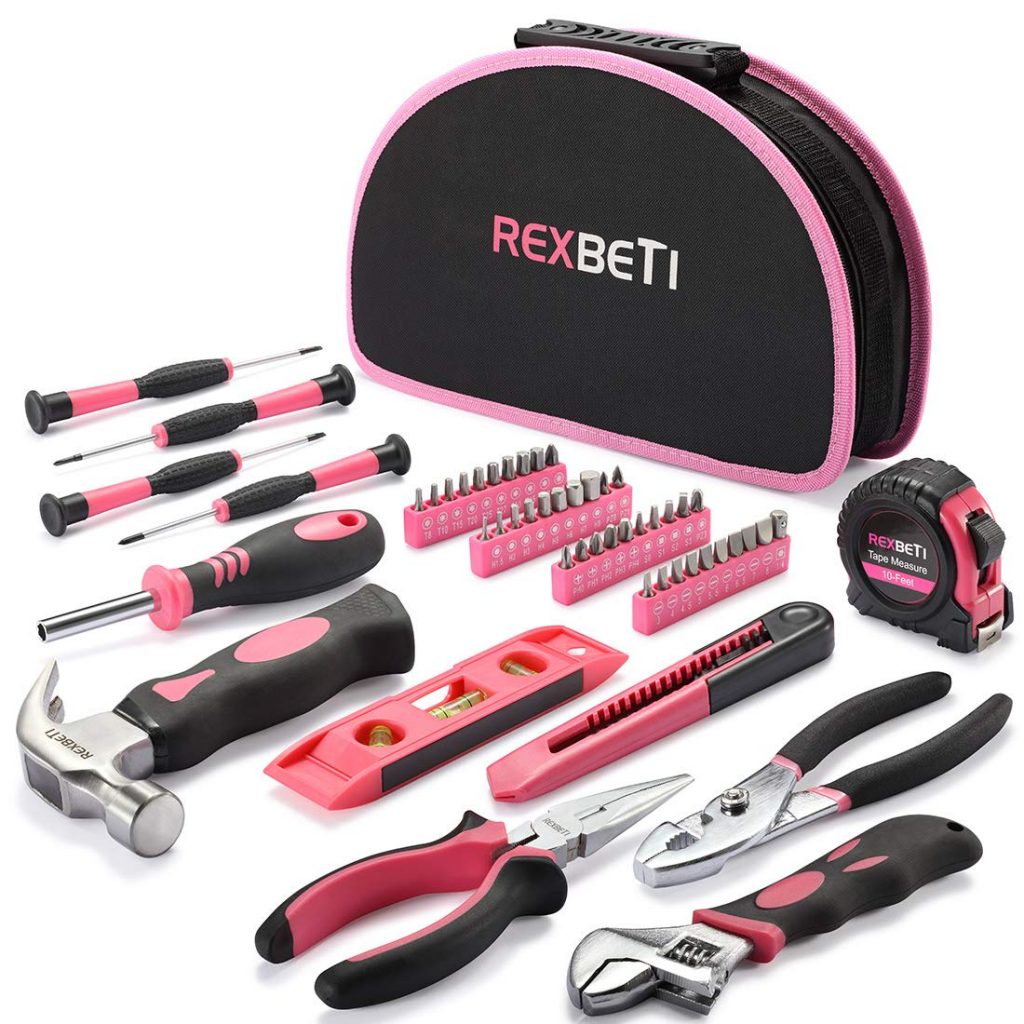 REXBETI 52-Piece Pink Tool Kit Just $29.99!