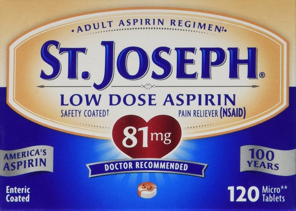 St. Jospeh Low Dose Aspirin 120-ct Only $2.37 With New High Value Coupon!