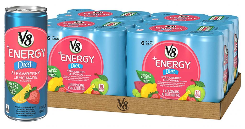 V8 + Energy Diet Strawberry Lemonade 24-Pack Just $11.06!