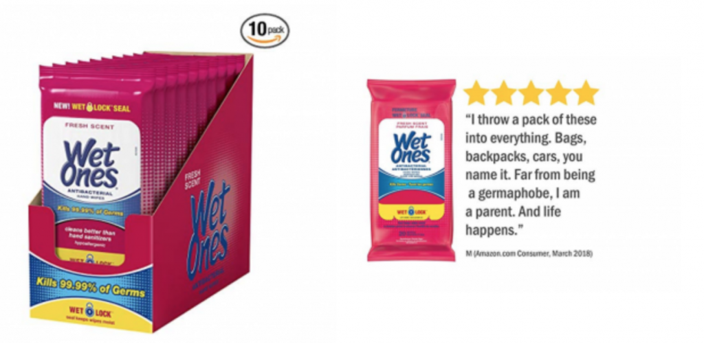 Wet Ones Antibacterial Hand Wipes, 20-Count 10-Pack Just $9.66 Shipped!