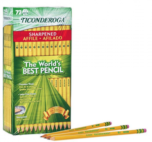 TICONDEROGA Pencils, Wood-Cased #2 Pre-Sharpened 72-Pack Just $9.99!
