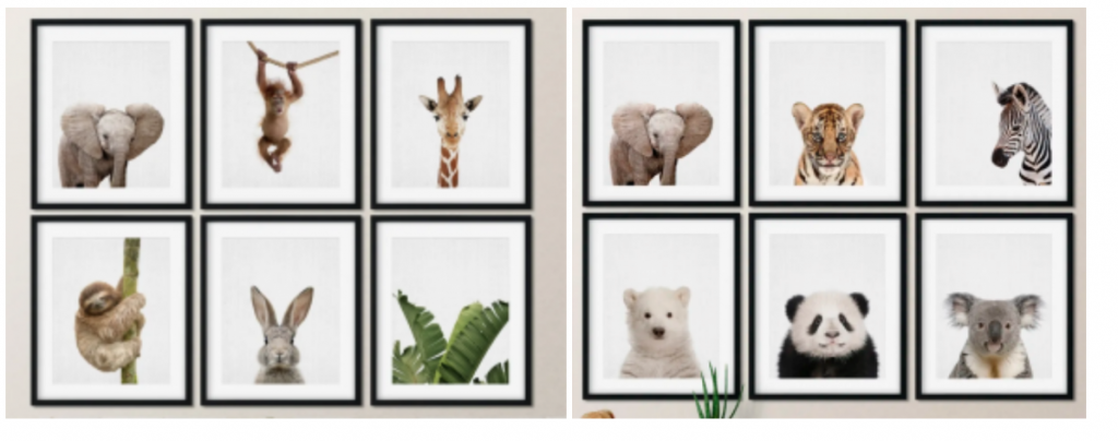Modern Animal Art Prints 3 Sizes Just $5.99! (Reg. $15.00)