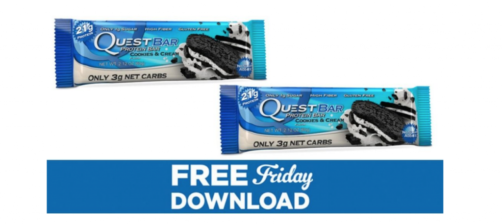 FREE Quest Bar From Your Local Kroger Store! Download Coupon Today!
