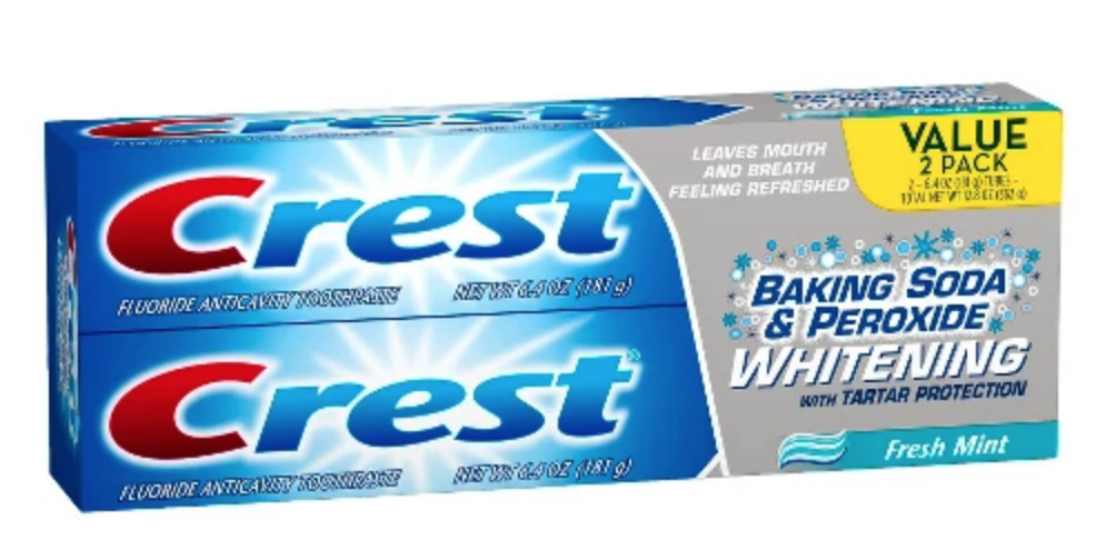 Crest Baking Soda & Peroxide Whitening with Tartar Protection Toothpaste 2-Pack just $3.79!