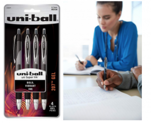 uni-ball  Retractable Gel Pens, Medium Point 4-Count Just $2.29!