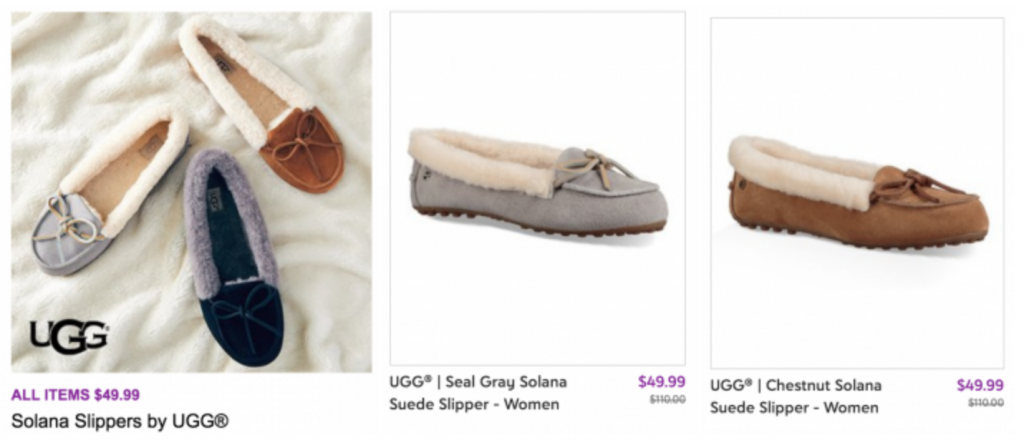 Zulily: UGG Solana Slippers Just $49.99 Today Only! (Reg. $110.00)