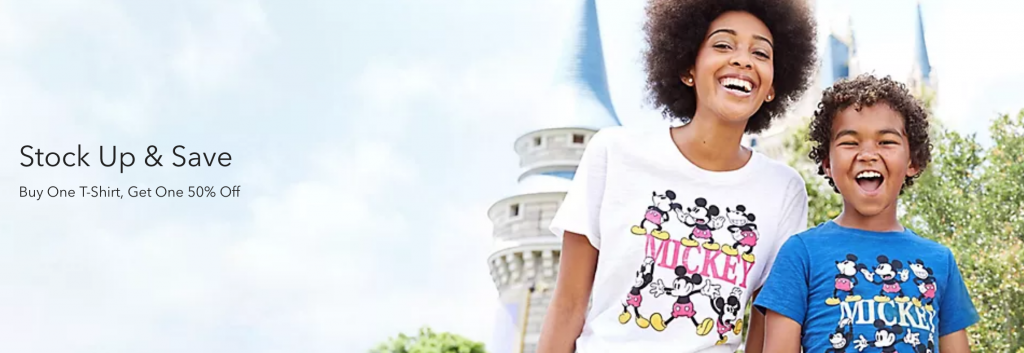 Shop Disney: BOGO 50% Off Tee’s For The Whole Family!